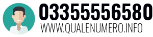 Numero di telefono 03355556580 03355556580