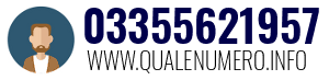 Numero di telefono 03355621957 03355621957