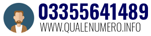 Numero di telefono 03355641489 03355641489