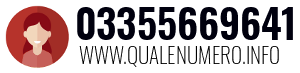 Numero di telefono 03355669641 03355669641