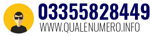 Numero di telefono 03355828449 03355828449