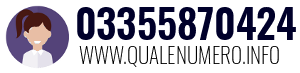 Numero di telefono 03355870424 03355870424
