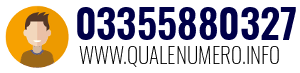Numero di telefono 03355880327 03355880327