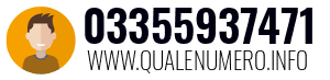Numero di telefono 03355937471 03355937471