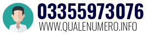 Numero di telefono 03355973076 03355973076