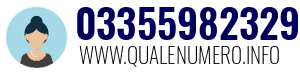 Numero di telefono 03355982329 03355982329
