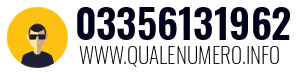 Numero di telefono 03356131962 03356131962