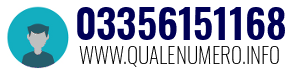 Numero di telefono 03356151168 03356151168