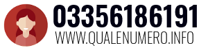 Numero di telefono 03356186191 03356186191