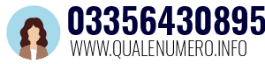 Numero di telefono 03356430895 03356430895