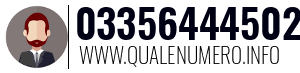 Numero di telefono 03356444502 03356444502