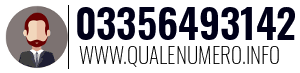 Numero di telefono 03356493142 03356493142