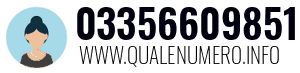 Numero di telefono 03356609851 03356609851