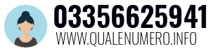 Numero di telefono 03356625941 03356625941