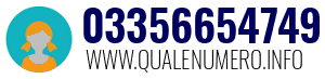 Numero di telefono 03356654749 03356654749