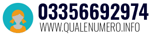 Numero di telefono 03356692974 03356692974