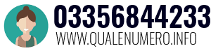 Numero di telefono 03356844233 03356844233