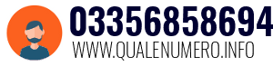 Numero di telefono 03356858694 03356858694