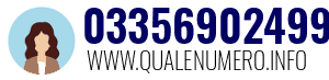 Numero di telefono 03356902499 03356902499