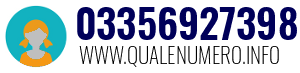 Numero di telefono 03356927398 03356927398