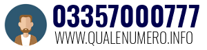 Numero di telefono 03357000777 03357000777