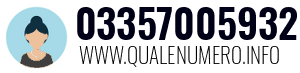 Numero di telefono 03357005932 03357005932