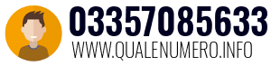 Numero di telefono 03357085633 03357085633
