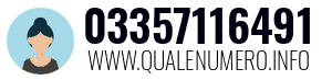 Numero di telefono 03357116491 03357116491