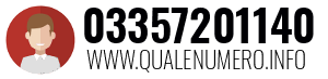 Numero di telefono 03357201140 03357201140