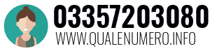 Numero di telefono 03357203080 03357203080