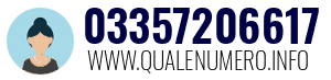 Numero di telefono 03357206617 03357206617