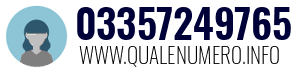 Numero di telefono 03357249765 03357249765