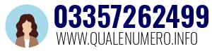 Numero di telefono 03357262499 03357262499