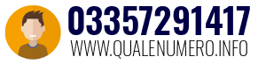 Numero di telefono 03357291417 03357291417