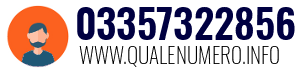 Numero di telefono 03357322856 03357322856
