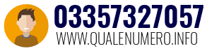 Numero di telefono 03357327057 03357327057