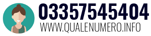 Numero di telefono 03357545404 03357545404