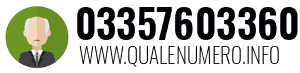 Numero di telefono 03357603360 03357603360