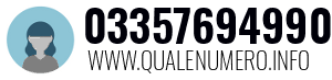 Numero di telefono 03357694990 03357694990