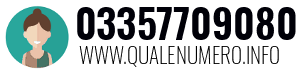Numero di telefono 03357709080 03357709080