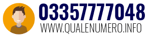 Numero di telefono 03357777048 03357777048