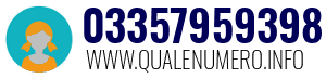 Numero di telefono 03357959398 03357959398