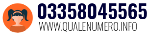 Numero di telefono 03358045565 03358045565