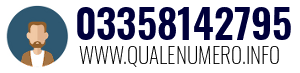 Numero di telefono 03358142795 03358142795