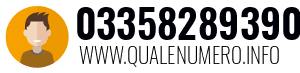 Numero di telefono 03358289390 03358289390