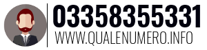 Numero di telefono 03358355331 03358355331