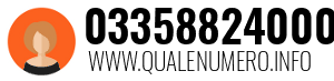 Numero di telefono 03358824000 03358824000