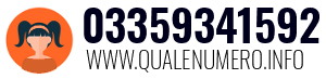 Numero di telefono 03359341592 03359341592