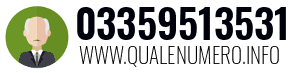 Numero di telefono 03359513531 03359513531