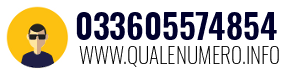 Numero di telefono 033605574854 033605574854